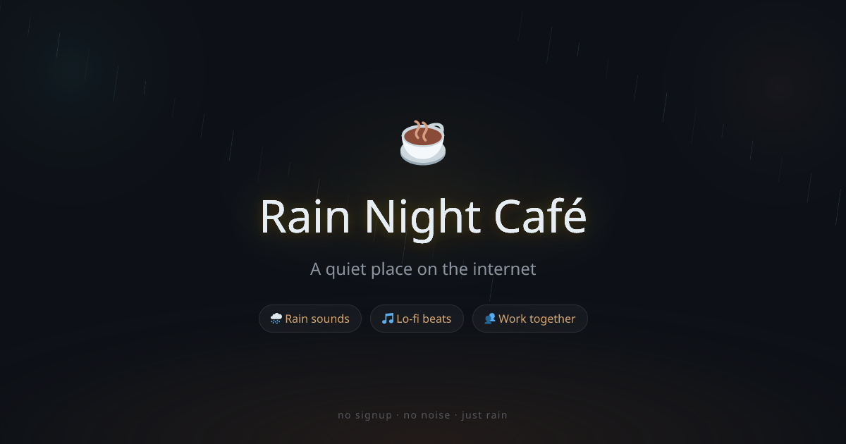 Three months later: I rebuilt my rainy virtual café around one no-camera focus ritual